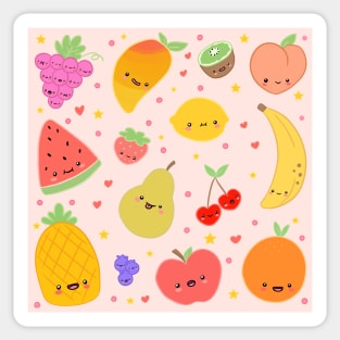 Kawaii fruits Sticker